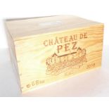 A case of six 2016 Château de Pez – Saint Estèphe