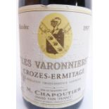 A bottle of Les Varonniers 1997 – Crozes-Hermitage – Chapoutier