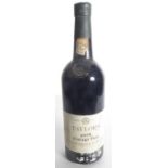 A bottle of Taylor's 1975 vintage port