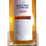 A bottle of Bache Gabrielsen Cognac VSOP