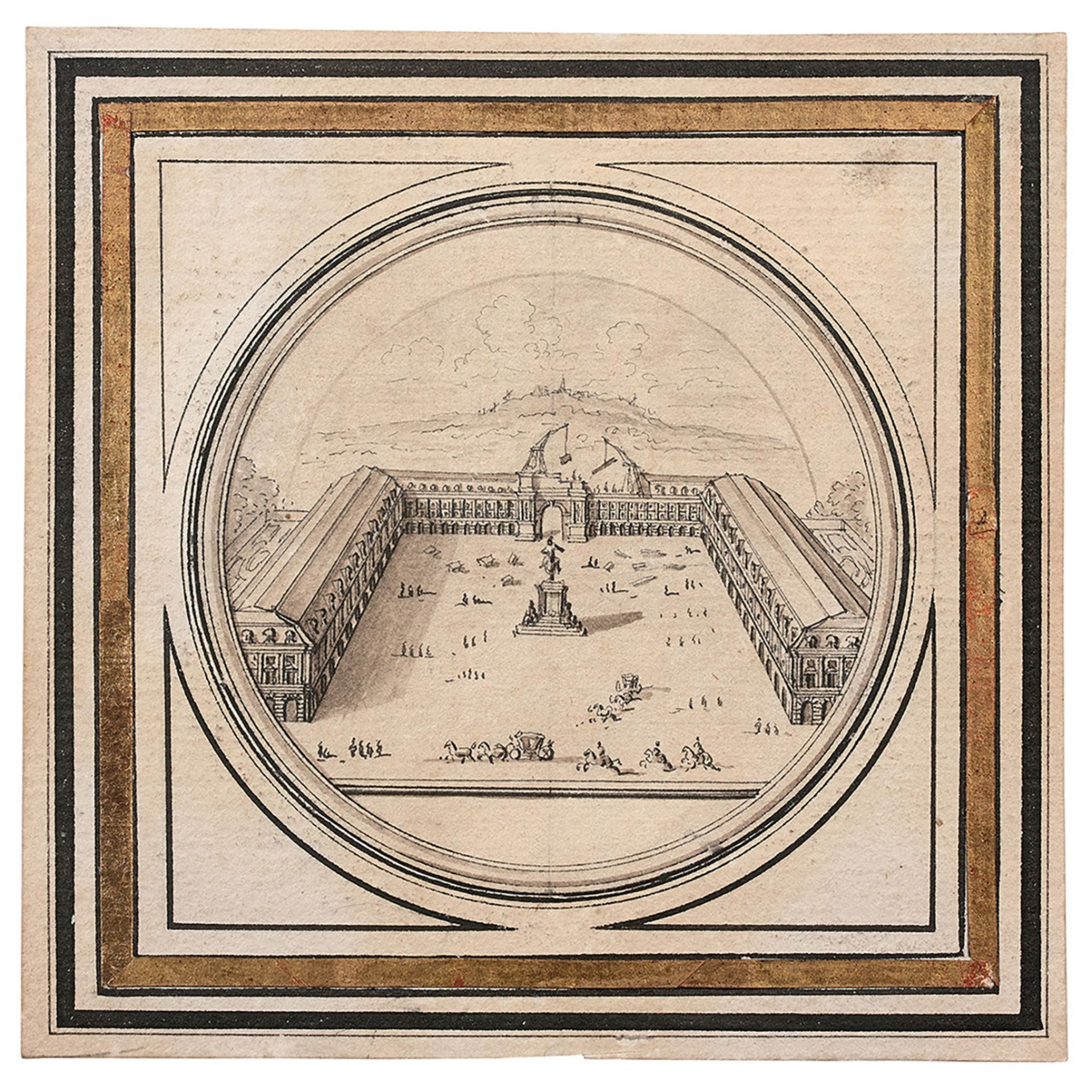ATTRIBUÉ À ISRAËL SYLVESTRE (Nancy 1621-Paris 1691) - Bild 2 aus 2