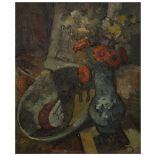 HENRI SAADA (1906-1976) NATURE MORTE AU BOUQUET DE FLEURS STILL LIFE WITH VASE AND FLOWERS Huile sur