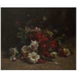 CÉCILE AUGUSTINE BOUGOURD (1857-1941) NATURE MORTE AUX FLEURS STILL LIFE WITH FLOWERS Huile sur