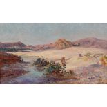 MAXIME NOIRÉ (1861-1927) PAYSAGE DE BOU-SAÂDA, ALGÉRIE, LANDSCAPE OF BOU-SAÂDA, ALGERIA, Huile sur