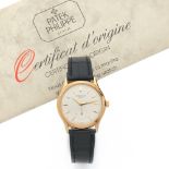 PATEK PHILIPPE CALATRAVA. REF. 3923, VENDUE LE 3 JUILLET 1993 Montre bracelet en or jaune 18K sur