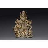 PUXIAN PUSA (SAMANTABHADRA) un des dieux protecteurs de la doctrine du bouddhisme, en bronze de
