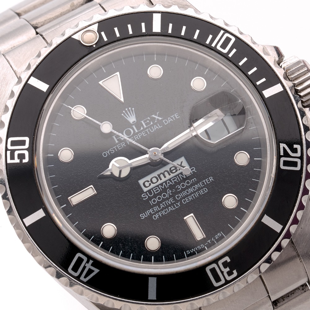 ROLEX PRODUITE POUR LA COMEX. SUBMARINER. RÉF. 16800. VERS 1987 Montre bracelet de plongée en acier. - Bild 3 aus 4