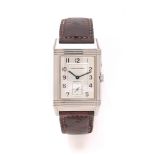 JAEGER LECOULTRE REVERSO NIGHT & DAY. REF. 270.8.54 VENDUE EN 1995 Montre bracelet en acier sur