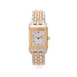 JAEGER LECOULTRE REVERSO DUETTO. REF. 266.5.44 VENDUE EN 1998 Montre bracelet de dame en acier, or