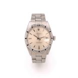 ROLEX DATE. REF. 1501. VERS 1968 Montre bracelet en acier. BOITIER : rond en acier avec lunette