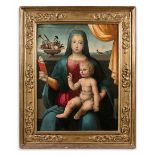 ATTRIBUE A GIOVANNI LARCIANI, DIT LE MAITRE DES PAYSAGES KRESS (1487-1527) VIERGE A L’ENFANT