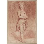 ÉCOLE FRANÇAISE DE LA FIN DU XVIIIE SIECLE, ENTOURAGE DE PIERRE ALEXANDRE WILLE Portrait en pied d’