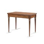 ƒ FRANÇOIS LINKE (1855-1946), TABLE A JEUX EN CONSOLE, SECONDE MOITIÉ DU XIXe SIÈCLE en placage d'