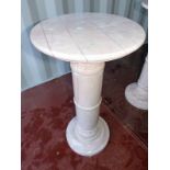 21ST CENTURY MARBLE PLANT STAND 80CM TALL