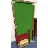 RILEY SNOOKER TABLE ON STAND WITH CUES,