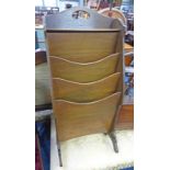 20TH CENTURY OAK MAGAZINE RACK 80 CM TALL