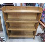 OAK OPEN BOOKCASE 76 CM WIDE