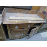 19TH CENTURY PINE DRESSER Condition Report: In rough shape. Drawer missing.