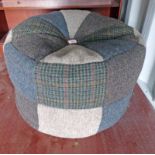 HARRIS TWEED POUFFEE 35CM TALL Condition Report: Small tip to base that is minor.