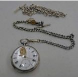 SILVER POCKET WATCH,