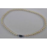 CULTURED PEARL NECKLACE - 43CM LONG