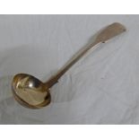 19TH CENTURY SCOTTISH PROVINCIAL SILVER TODDY LADLE BY WALTER LEIGHTON DUNDEE