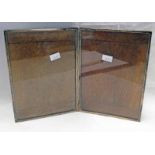 FOLDING PAIR OF SILVER PHOTO FRAMES,
