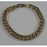 9CT GOLD BRACELET - 9 GRAMS Condition Report: Length: 19cm.