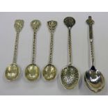 SELECTION OF SCOTTISH IONA SILVER SPOONS BY JAMES COLLIE & IAIN MCCORMICK