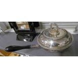 SILVER PLATED LIDDED POT