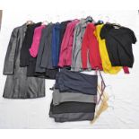 SELECTION OF LADIES COATS, BLAZERS, TOPS, CASHMERE KNITWEAR, TROUSERS,