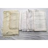 VARIOUS LARGE TABLE CLOTHS Condition Report: 170 x 350 cm, 152 x 146cm, 270 x 220cm,