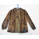 SHORT DARK BROWN MINK COAT