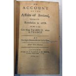 AN ACCOUNT OF THE AFFAIRS OF SCOTLAND, RELATING TO THE REVOLUTION IN 1688,