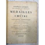 EXPLICATION HISTORIQUE ET CRITIQUE DES MEDAILLES DE L'OEUVRE DU CHEVALIER HEDLINGER BY CHRETIEN DE