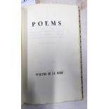 POEMS BY WALTER DE LA MARE, LIMITED EDITION NO.