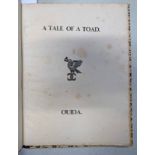 A TALE OF A TOAD BY OUIDA, QUARTER LEATHER BOUND, LIMITED EDITION NO.