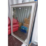 SILVER GILT FRAMED MIRROR