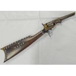 INTERESTING PERCUSSION REVOLVING CARBINE,