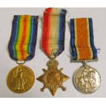 3 WW1 MEDALS TO PRIVATE R TAYLOR, SOUTH AFRICAN INFANTRY, 1914-15 STAR,