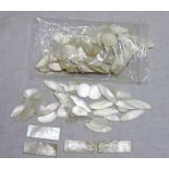 SELECTION OF MOTHER OF PEARL COUNTERS