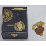 A WAX SEAL POSSIBILY THAT OF SIR WALTER STEWART,