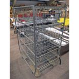 METAL TROLLEY WITH 10 SLIDING BASKETS