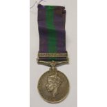 GENERAL SERVICE MEDAL 1918-62 WITH S.