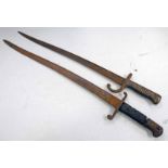 FRENCH MODEL 1866 BAYONET AND A BRITISH YATAGHAN TYPE BAYONET -2-