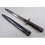 SIAMESE TYPE 45 MAUSER BAYONET MODEL 1903 WITH 24CM LONG BLADE WITH MARKINGS,