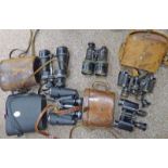 PAIR OF LUMINA 6X30 SERIES B BINOCULARS WITH CASE, ROSS LONDON 10X50 STEP MUR BINOCULARS,