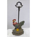 CAST METAL HEN DOOR STOP,