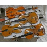 4 VIOLINS & 2 BOWS