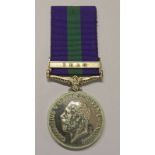 GENERAL SERVICE MEDAL, GEORGE V, WITH IRAQ CLASP TO PRIVATE F.